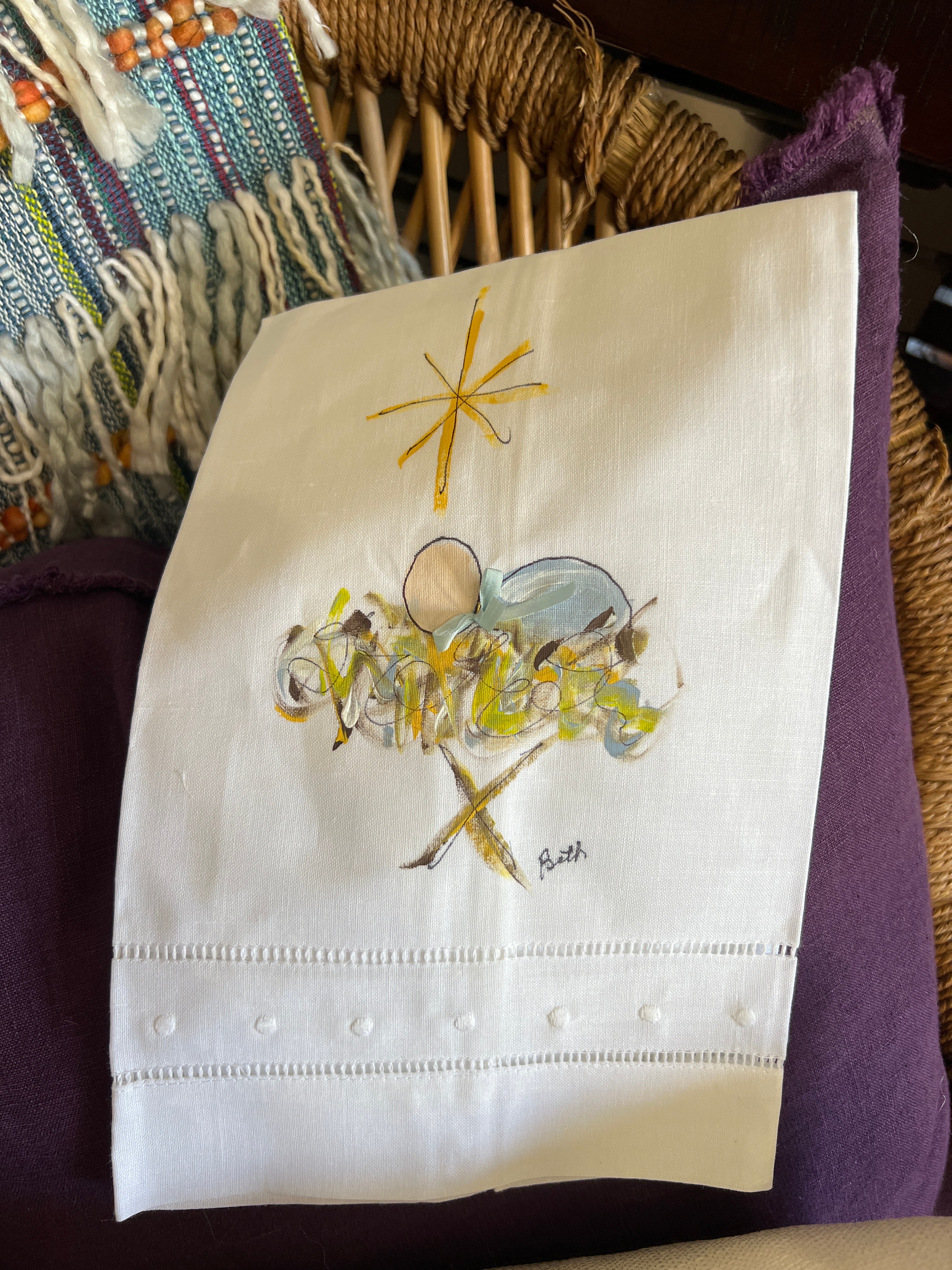 Baby Jesus Tea Towel